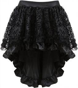 img 2 attached to Women'S Gothic Steampunk Burlesque Corset Skirt Renaissance Dress Costume