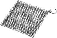 cleaner stainless chainmail scrubber pre seasoned household supplies : dishwashing logo