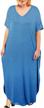 women's plus size maxi dress: short sleeve casual summer split t shirt long dress with pockets logo