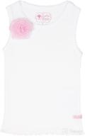 rufflebutts white pink flower tank apparel & accessories baby girls in clothing logo