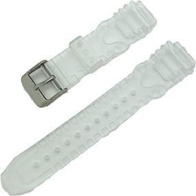 img 3 attached to ⌚ 17mm Rubber Watch Band: Perfect Fit for Your Wrist