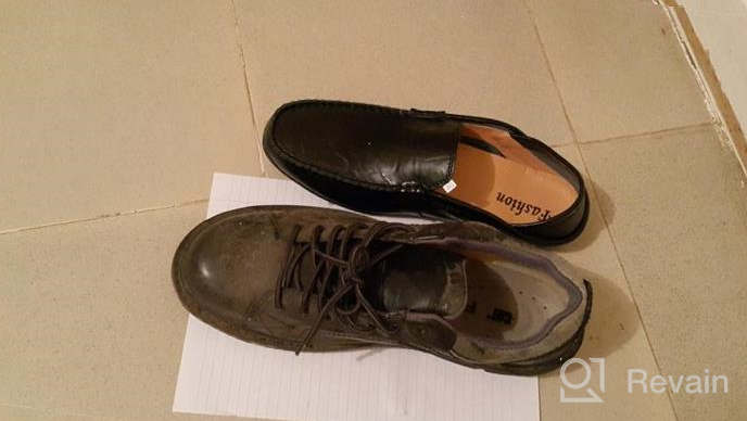 img 1 attached to Lapens Premium Genuine Driving Shoes LPMLFS1587 BL40 review by Tim Sterling