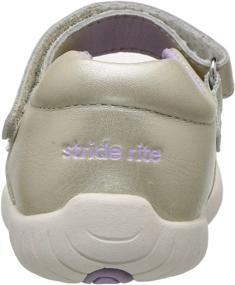img 3 attached to Stride Rite SRTech Champagne Toddler Girls' Shoes ~ Flats