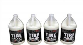 img 2 attached to MASSFX Premium Flat Preventative Tire Sealant Made In USA 1 Gallon (128 Oz) Extends Tire Life And Seals Punctures (4)