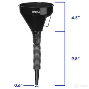 img 2 attached to 🔀 Terbold Automotive Funnel: Versatile Black Funnel with Flex Tube for Efficient Fluid Transfer