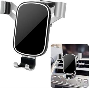 img 4 attached to 🚗 LUNQIN Car Phone Holder for Lexus NX 300/300h SUV - Compatible with Big Phones & Cases - Convenient Auto Accessories for Navigation & Phone Mounting - Stylish Interior Decoration