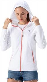 img 2 attached to Stay Protected And Stylish With NAVISKIN'S UPF 50+ Lightweight Hooded Jacket For Women