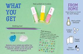 img 3 attached to Glitter Mania Nail Art Kit от Klutz - идеально подходит для блестящих праздничных ногтей