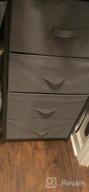 img 1 attached to Organize Your Bedroom With YOUDENOVA 4 Drawer Dresser - Fabric Chests Of Drawers For Clothes Storage & Closet Organizers, Grey review by Matthew Rodenbaugh