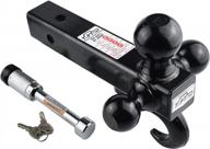 versatile and secure: 3-in-1 toptow trailer hitch with lock and hook for 2-inch receivers логотип