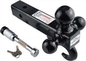 img 4 attached to Versatile And Secure: 3-In-1 TOPTOW Trailer Hitch With Lock And Hook For 2-Inch Receivers