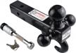 versatile and secure: 3-in-1 toptow trailer hitch with lock and hook for 2-inch receivers logo