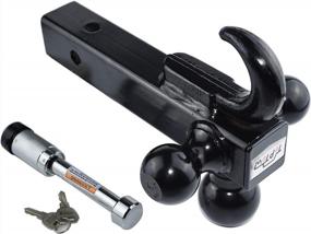 img 1 attached to Versatile And Secure: 3-In-1 TOPTOW Trailer Hitch With Lock And Hook For 2-Inch Receivers