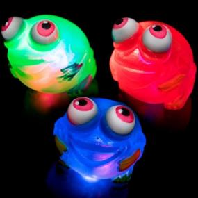 img 3 attached to Lumistick 2.5" Light-Up Squeeze Frog (Assorted, 3 Pack)