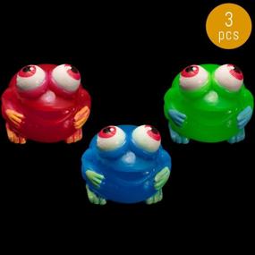 img 4 attached to Lumistick 2.5" Light-Up Squeeze Frog (Assorted, 3 Pack)
