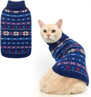 classic snowflake dog sweater thickening cats logo