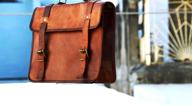 👜 vintage crafts goat leather messenger satchel motorcycle saddlebags - single-sided travel bag saddle bag panniers logo