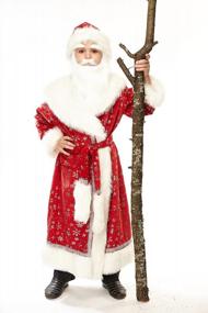 img 1 attached to Santa Claus Fake Mustache Beard And Eyebrows For Kids Self Adhesive Costume Accessory, White Color