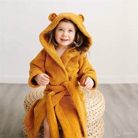 img 1 attached to 🌤️ Natemia Organic Hooded Cover-Up – Luxuriously Soft Cloud Touch Cotton Kids Towel for Beach and Pool