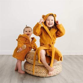 img 2 attached to 🌤️ Natemia Organic Hooded Cover-Up – Luxuriously Soft Cloud Touch Cotton Kids Towel for Beach and Pool