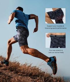 img 1 attached to Isnowood Compression Shorts For Men Spandex Running Workout Спортивное нижнее белье