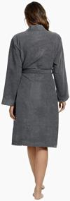 img 1 attached to Women'S Lightweight Terry Cloth Kimono Robe Knee-Length Bath Gown