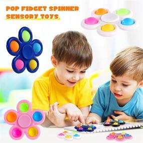 img 2 attached to 50 Fun Pop Spinners For Kids: Ideal Party Favors, Goodie Bag Fillers, Classroom Prizes, And Birthday Treats - SCIONE Fidget Pack Perfect For School And Party Supplies