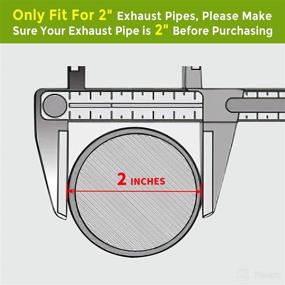 img 3 attached to 🚗 AUTOSAVER88 ATCC0016 2-Inch Inlet/Outlet Universal Catalytic Converter with O2 Port and Heat Shield - EPA Compliant