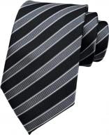 secdtie men's classic stripe jacquard silk tie for formal parties & suits логотип