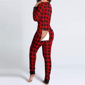 img 2 attached to Mieeyali Pajamas Onesies Bodycon Jumpsuit Women's Clothing via Jumpsuits, Rompers & Overalls