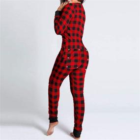 img 1 attached to Mieeyali Pajamas Onesies Bodycon Jumpsuit Women's Clothing via Jumpsuits, Rompers & Overalls