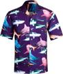 experience comfort in style: aptro men's 4 way stretch tropical beach shirt logo