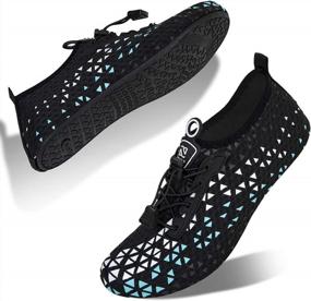 img 4 attached to IceUnicorn Water Shoes For Women And Men: Quick-Drying, Barefoot Socks For Optimal Swim Performance.