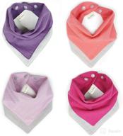 👶 cooper & belle baby bandana bibs - stylish and absorbent cotton muslin bibs for boys and girls логотип