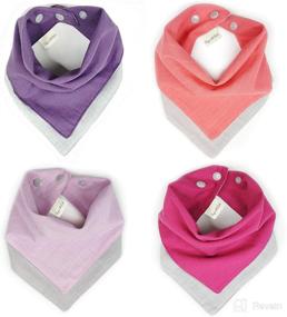 img 4 attached to 👶 Cooper & Belle Baby Bandana Bibs - Stylish and Absorbent Cotton Muslin Bibs for Boys and Girls