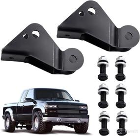 img 3 attached to 🔧 Tuningsworld 3-5 inch Rear Shock Extenders for Chevy Silverado C1500, GMC Sierra C1500 2WD 1988-1998 | Lowering Extension Brackets