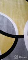 img 1 attached to Add Warmth To Your Home With A Yellow Abstract Circles Area Rug review by Saumeen Shamoon