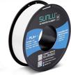 sunlu pla+ 3d printer filament - neatly wound spool, dimensionally accurate, 1kg, white logo