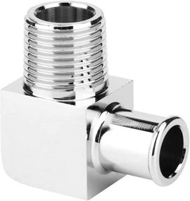 img 4 attached to 🔥 Heater Hose Fitting 90 Degree Connector, Aluminum Alloy 1/2in NPT to 5/8in Hose Barb Fitting: Efficient Heating Solution