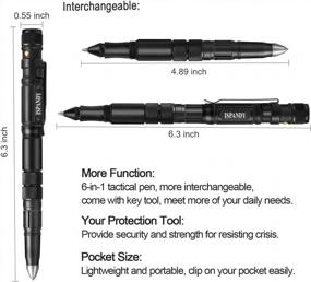 img 2 attached to Unique Christmas Stocking Stuffers For Men: Tactical Pen Flashlight With Ballpoint Pen - Perfect Birthday Gifts For Him!