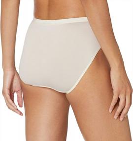 img 2 attached to Stay Comfortable With Arabella Women'S Microfiber Hi Cut Brief Panty, 3 Pack