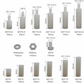 img 2 attached to Get Organized With SZHKM'S Comprehensive 520-Piece M3 Nylon Standoff Kit For Efficient Motherboard & PCB Assembling