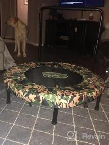 img 5 attached to 🌳 Gardenature Trampoline-36 inch Foldable Portable Indoor Camouflage Trampoline for Kids