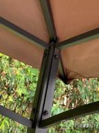 img 1 attached to Upgrade Your Backyard BBQ With KEYMAYA 8X5 Grill Gazebo Shelter: Double Tier Canopy, Steel Frame And Bar Counters + Bonus LED Lights review by Mikey Somerville