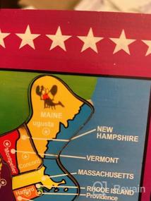 img 6 attached to Деревянная головоломка с картой США из 46 предметов для детей - образовательные географические пазлы Карта США, подарок на день рождения для мальчиков и девочек от Joqutoys