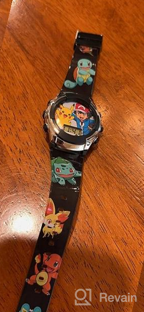 img 1 attached to Pokémon Boys' Stainless Steel Analog-Quartz Watch with Plastic Strap, Multi-color, Size 23 (Model: POK4186AZ) review by Los Bizness