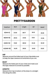 img 1 attached to 👙 PRETTYGARDEN Backless Monikini: Trendy Women's Swimwear & Cover Ups