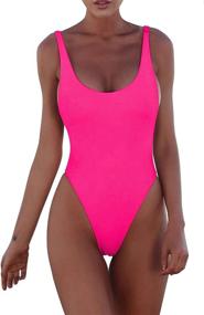 img 4 attached to 👙 PRETTYGARDEN Backless Monikini: Trendy Women's Swimwear & Cover Ups