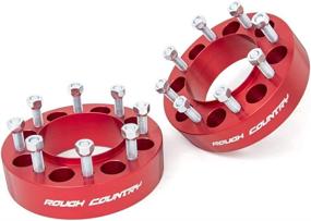 img 4 attached to 🔧 Rough Country 2'' Hub Centric Wheel Spacers for 03-20 F250/F350 Super Duty - 1094ARED, Aluminum: The Perfect Wheel Enhancement Solution