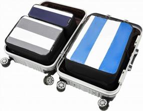 img 2 attached to Travel Smart With BAGAIL Clear Packing Cubes - 6 Piece Set For Hassle-Free Organization